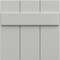 Ekena Millwork 12"W x 12"H True Fit PVC Joined Board-n-Batten Shutters Sample, Hailstorm Gray SAMPLE-TFPBBST - alternate 1